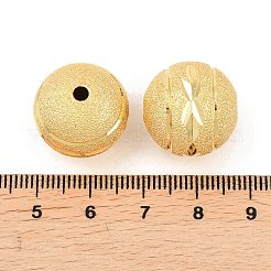 Textured Brass Beads&nbsp;KK-F931-31C-G