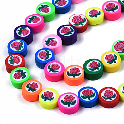 Handmade Polymer Clay Beads Strands&nbsp;CLAY-N008-062-B01