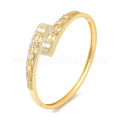 Clear Cubic Zirconia Cuff Bangle&nbsp;BJEW-L681-001G