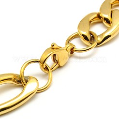 Trendy 304 Stainless Steel Figaro Chain Bracelets&nbsp;STAS-A028-B018G