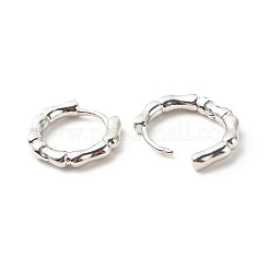 Brass Bamboo Shape Hoop Earrings for Women&nbsp;EJEW-G306-04P