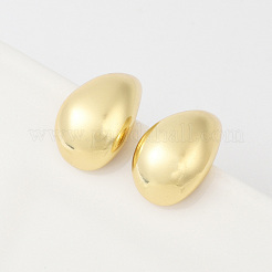 Rack Plating Brass Teardrop Stud Earrings&nbsp;EJWE-Q766-03G
