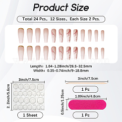 ABS Plastic Full Cover Press On False Nails&nbsp;MRMJ-CP0001-72
