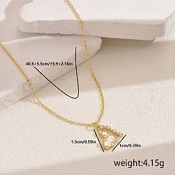 Elegant Hollow Brass Pave Cubic Zirconia Heart Pendant Double Layer Necklaces&nbsp;ZP2718-3