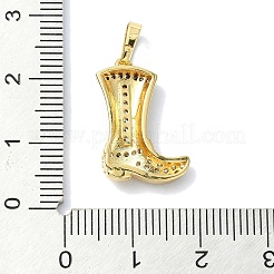 Rack Plating Brass Pave Cubic Zirconia Pendants&nbsp;KK-M282-41G