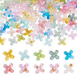 40g 10 Colors Frosted Acrylic Beads&nbsp;MACR-TA0002-33