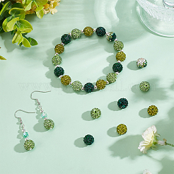 70Pcs 7 Colors Pave Disco Ball Beads&nbsp;RB-PH0001-34