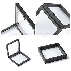 Square Transparent PE Thin Film Suspension Jewelry Display Box&nbsp;CON-YW0001-37
