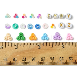 DIY Donut Glass & Acrylic Beads Bracelets Making Kits&nbsp;DIY-FS0007-68