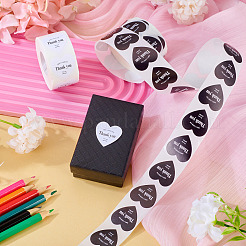 2Rolls 2 Colors Heart with Thank You Roll Stickers&nbsp;DIY-TA0013-57