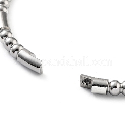 Non-Tarnish 201 Stainless Steel Hinged Bangle&nbsp;STAS-Z057-01B