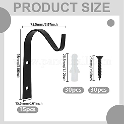 15 Bags Iron Wall Hooks&nbsp;AJEW-GO0004-99