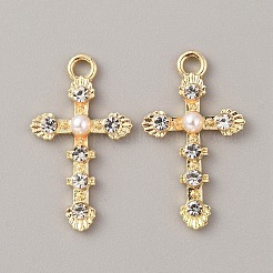 Alloy Rhinestone Pendants&nbsp;FIND-WH0110-437