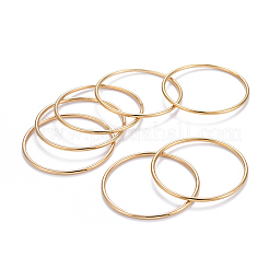 7Pcs 201 Stainless Steel Plain Bangle Sets for Women&nbsp;BJEW-L664-022A-G02