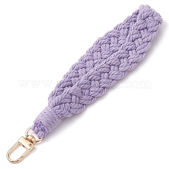 Handmade Macrame Cotton Threads Wrist Strap Pendant Decoration&nbsp;HJEW-JM02625-03