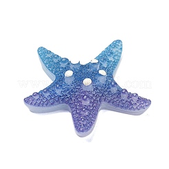 Gradient Color Opaque Resin Decoden Cabochons&nbsp;CRES-P036-01B-02