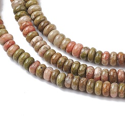 Natural Unakite Beads Strands&nbsp;G-H292-A16-02