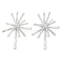 304 Stainless Steel Snowflake Stud Earrings for Women&nbsp;EJEW-U023-03P