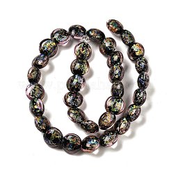 Handmade Dichroic Foil Glass Beads Strands&nbsp;DICH-U001-11F