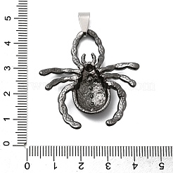 Halloween Alloy Enamel with Rhinestone Pendants&nbsp;FIND-Z098-02B