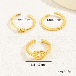 3Pcs 3 Styles Brass Knot Open Cuff Toe Rings for Daily&nbsp;GY1534