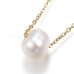 304 Stainless Steel Pendant Necklaces&nbsp;NJEW-H430-06G
