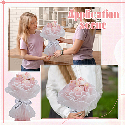 Crochet Polyester Flower&nbsp;AJEW-BC0007-57