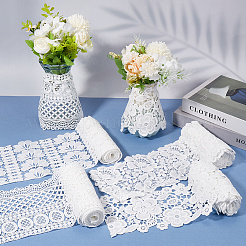 4 Yards 2 Styles Milk Fiber Lace Trim Ribbon&nbsp;OCOR-CY0001-08B