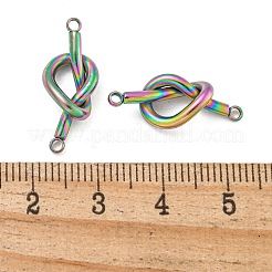 304 Stainless Steel Knot Links Connector Charms&nbsp;STAS-K290-02MC