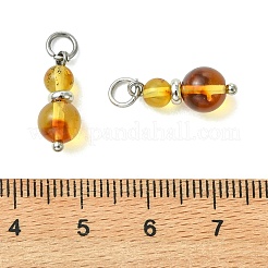 Natural Amber Pendants&nbsp;PALLOY-JF05977