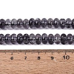 Crackle Transparent Glass Beads Strands&nbsp;GLAA-N074-02A-15