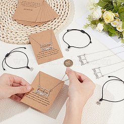 5Pcs Brass & Iron Necklaces & Bracelets Sets&nbsp;SJEW-PH00009