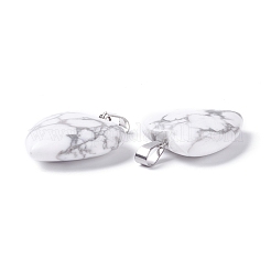 Natural Howlite Pendants&nbsp;G-G956-B43-FF