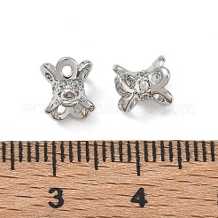 SHEGRACE Brass Clear Cubic Zirconia Beads&nbsp;XGRQ4G680-684P