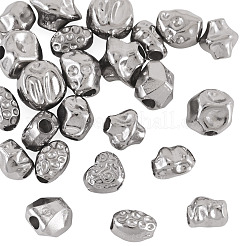 24Pcs 12 Styles Hammered 304 Stainless Steel Beads&nbsp;STAS-TA0006-52
