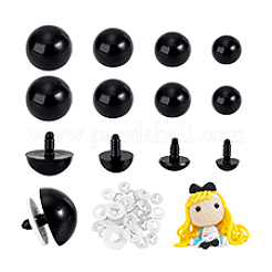 30Sets 4 Styles Craft Plastic Doll Eyes&nbsp;DOLL-PH0001-62
