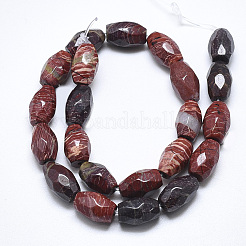 Natural Red Rainbow Jasper Beads Strands&nbsp;G-S357-A02