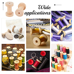 Retro Wood Sewing Cross Stitch Embroidery Thread Storage Bobbins&nbsp;WOOD-WH0124-66