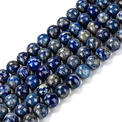 Natural Lapis Lazuli Bead Strands&nbsp;G-G953-02-8mm