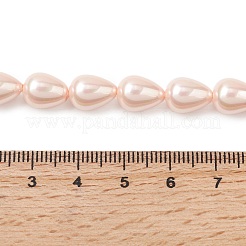 Electroplate Opaque Glass Imitation Pearl Beads Strands&nbsp;EGLA-H113-09B-01