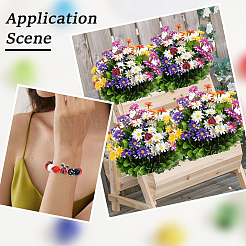 130Pcs Printed Wood Beads&nbsp;WOOD-PA0001-40