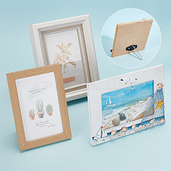 10 Sets Iron & Plastic Photo Frame Bracket&nbsp;ODIS-GO0001-04A