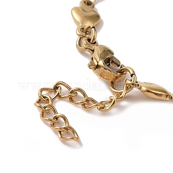 Ion Plating(IP) 304 Stainless Steel Link Chain Bracelets&nbsp;BJEW-P236-30G-06