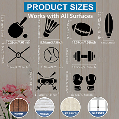 1 Set PET Hollow Out Drawing Painting Stencils&nbsp;DIY-MA0005-49B