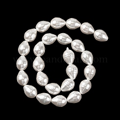 Electroplated Shell Pearl Beads Strands&nbsp;SH-CBA6AE6-01B