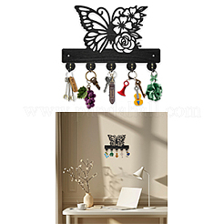Wood & Iron Wall Mounted Hangers&nbsp;HJEW-WH0055-146