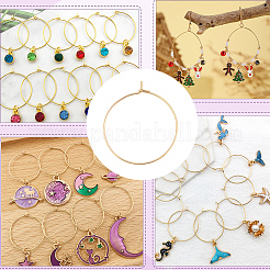 100Pcs 304 Stainless Steel Hoop Earring Findings&nbsp;STAS-BBC0009-65