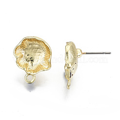 Rack Plating Alloy Stud Earring Findings&nbsp;PALLOY-N155-60-NR