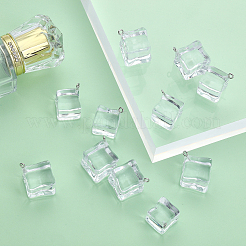 32Pcs 2 Style Transparent Acrylic Pendants&nbsp;TACR-CA0001-17
