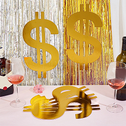 12Pcs Paper Dollar Sign Ornaments&nbsp;FEPA-PH0001-05